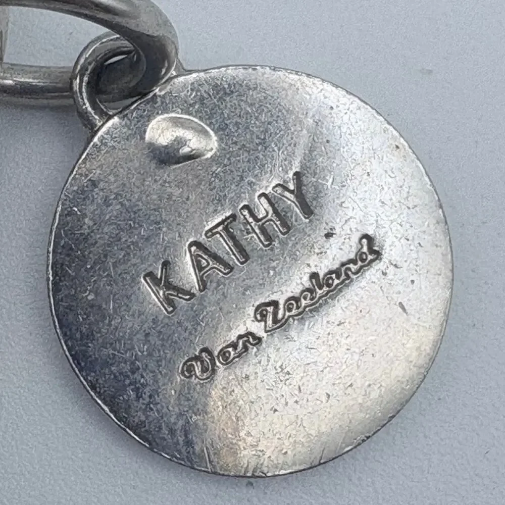 Kathy Van Zeeland Purse Charm/Keychain with Puffy Heart